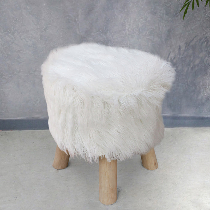 RIZO STOOL - SHEEP HIDE