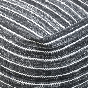 Sion Pouf, Pet, Charcoal, Pitloom, Flat Weave 